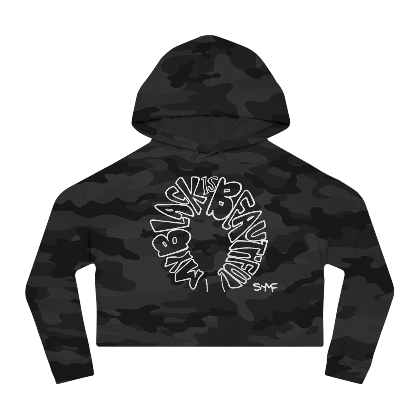 MY BLACK IS BEAUTIFUL. Women's Cropped Hoodie